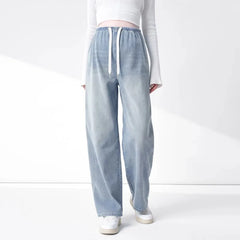 Maternity New Jeans Spring and Summer No Toddler Maternity Pants Straight Wide-Leg Pants Large Size Casual Pants Women's Jeans