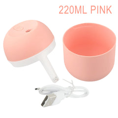 Home Fragrances USB Humidifier Oil Diffuser Portable Simple With Light Aroma Cool Mist Lovely Power-off Protection Romantic