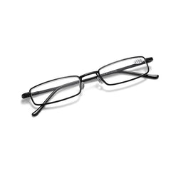 Reading Glasses Anti-blue Light For Men Women Metal Frame Portable HD Pen Holder Ultralight Glasses Radiation Protection