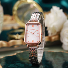 Simple Quartz Steel Strap Watch