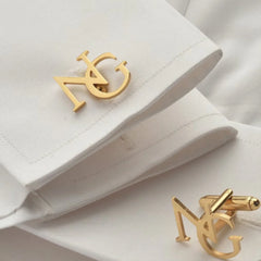Customized First Letter Cufflinks, Groomsmen Gifts, Groom's Wedding Cufflinks, Wedding Gifts, Men's Cufflinks Gifts