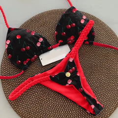 Women's Bikini Split Print Swimwear