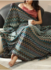 Knitted Blankets Bohemian Plaid Throw Blanket Sofa Cover With Tassels Travel Leisure Bed Cover Blanket boho Bedspread