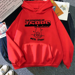 The Binding of Isaac Women for Clothing Original Cartoon Print Letter Patterns Secondary Long-sleeve Couples Sweatshirts Regular