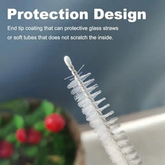 Straw Cleaner Brush ,6Pcs Reusable Extra Long Straw Cleaner for 40/30/20 oz Stanley Mug, 10mm Wide Drinking Straw Cleaning Brush