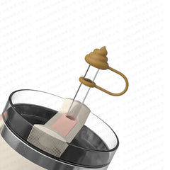 Silicone anti overflow creative toilet, suitable for Stanley cups, , outdoor ice cream cup accessories,  good for going out