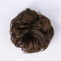 Messy Hair Bun Hair Scrunchies Extension Curly Wavy Messy Synthetic Chignon Fake Updo Hairpieces For Women Girls