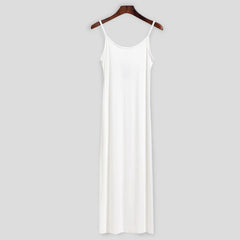 Elastic Knit Long Dresses