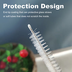 Straw Cleaner Brush ,6Pcs Reusable Extra Long Straw Cleaner for 40/30/20 oz Stanley Mug, 10mm Wide Drinking Straw Cleaning Brush